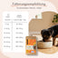 Fütterungstabelle für ausgewachsene Hunde mit einem Foto von FAVLY Petfood Hirsch mit Kartoffel, Rote Bete & Apfel (kaltgepresst).
